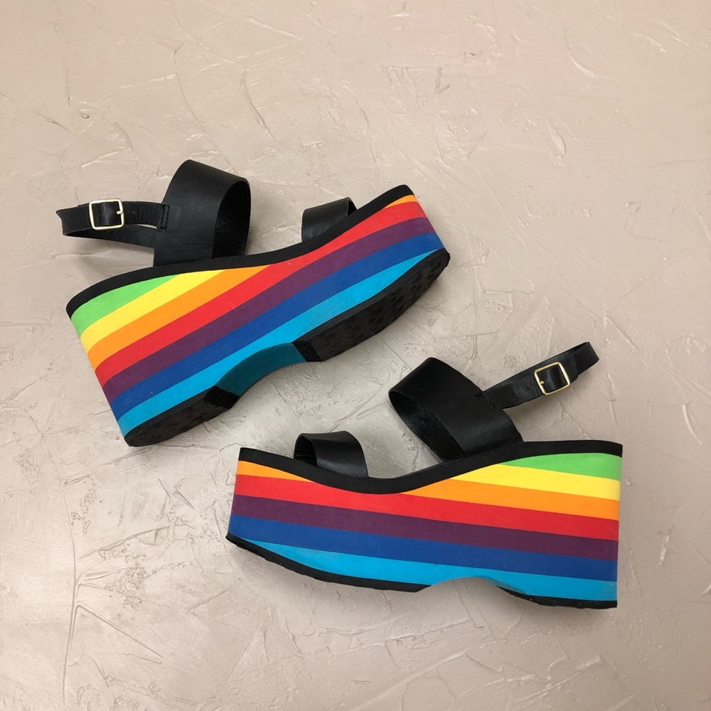 Esprit X Rocket Dog Rainbow platform sandals